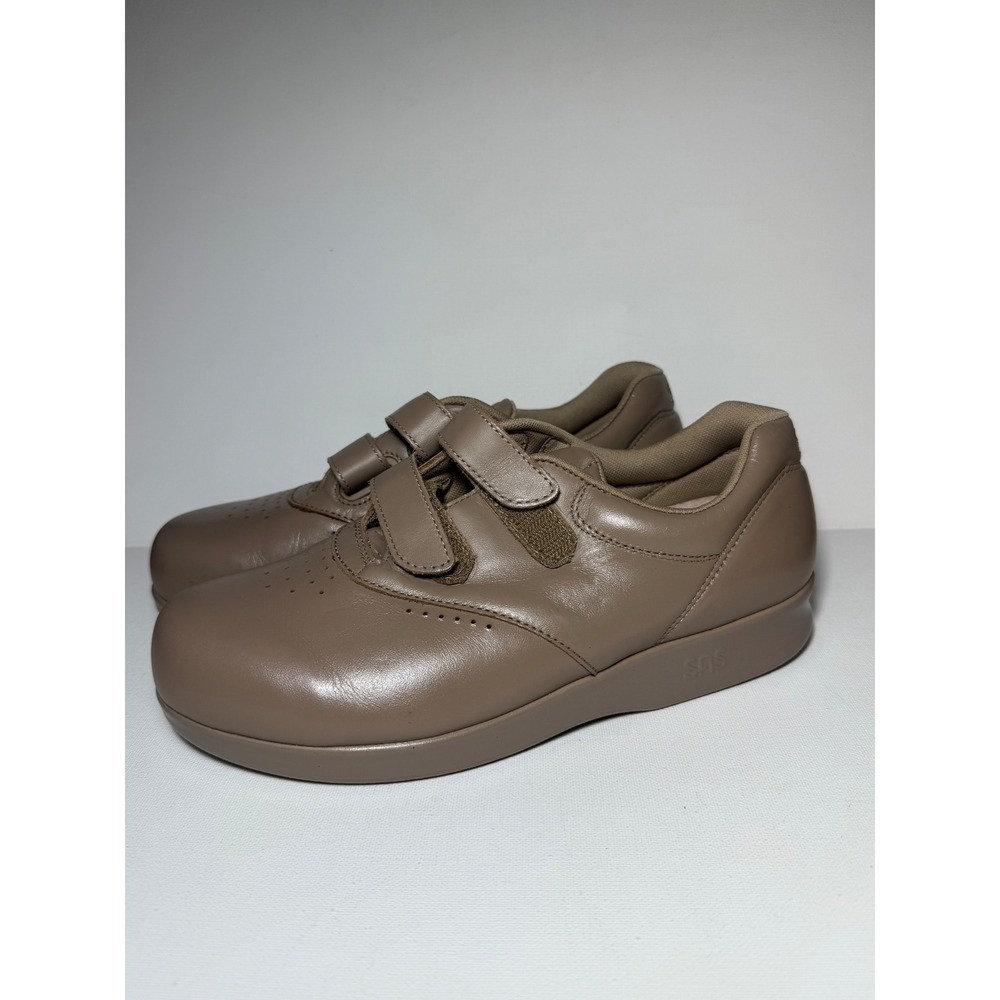 SAS Tripad Comfort Women's Me Too MOCHA Walking Shoes Adjustable Straps Sz 7.5WW